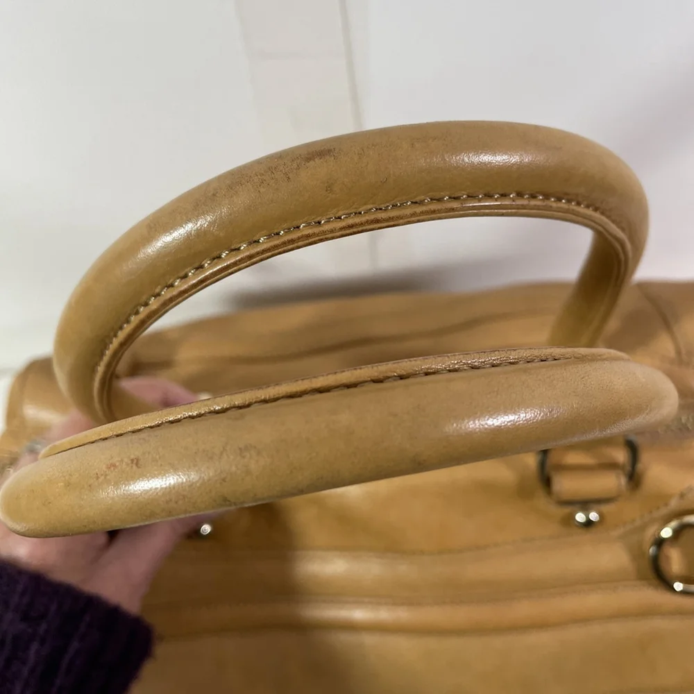 Rebecca Minkoff Morning After Bag MAB Caramel Leather Tote Satchel Crossbody